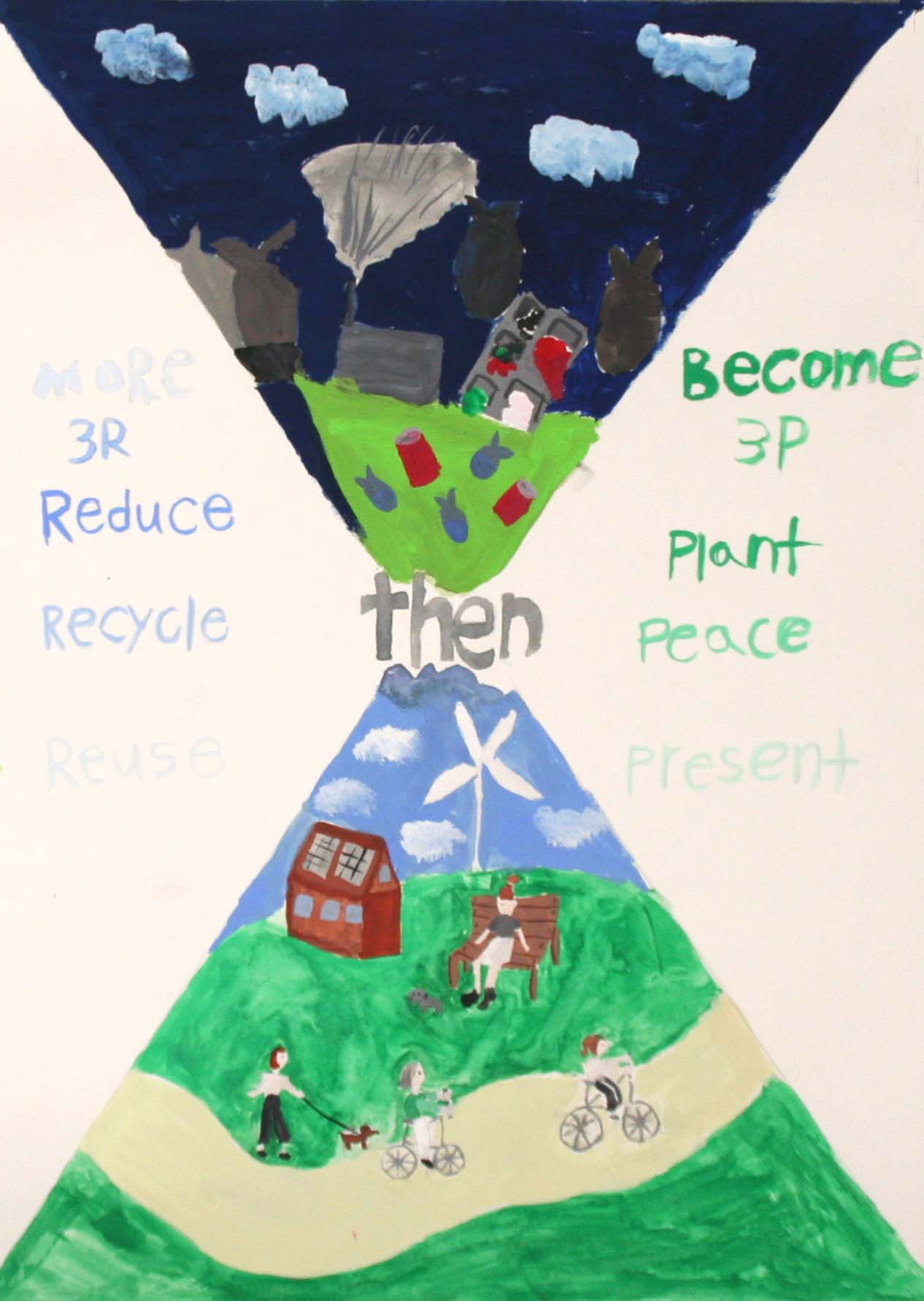 汚染を減らす砂時計